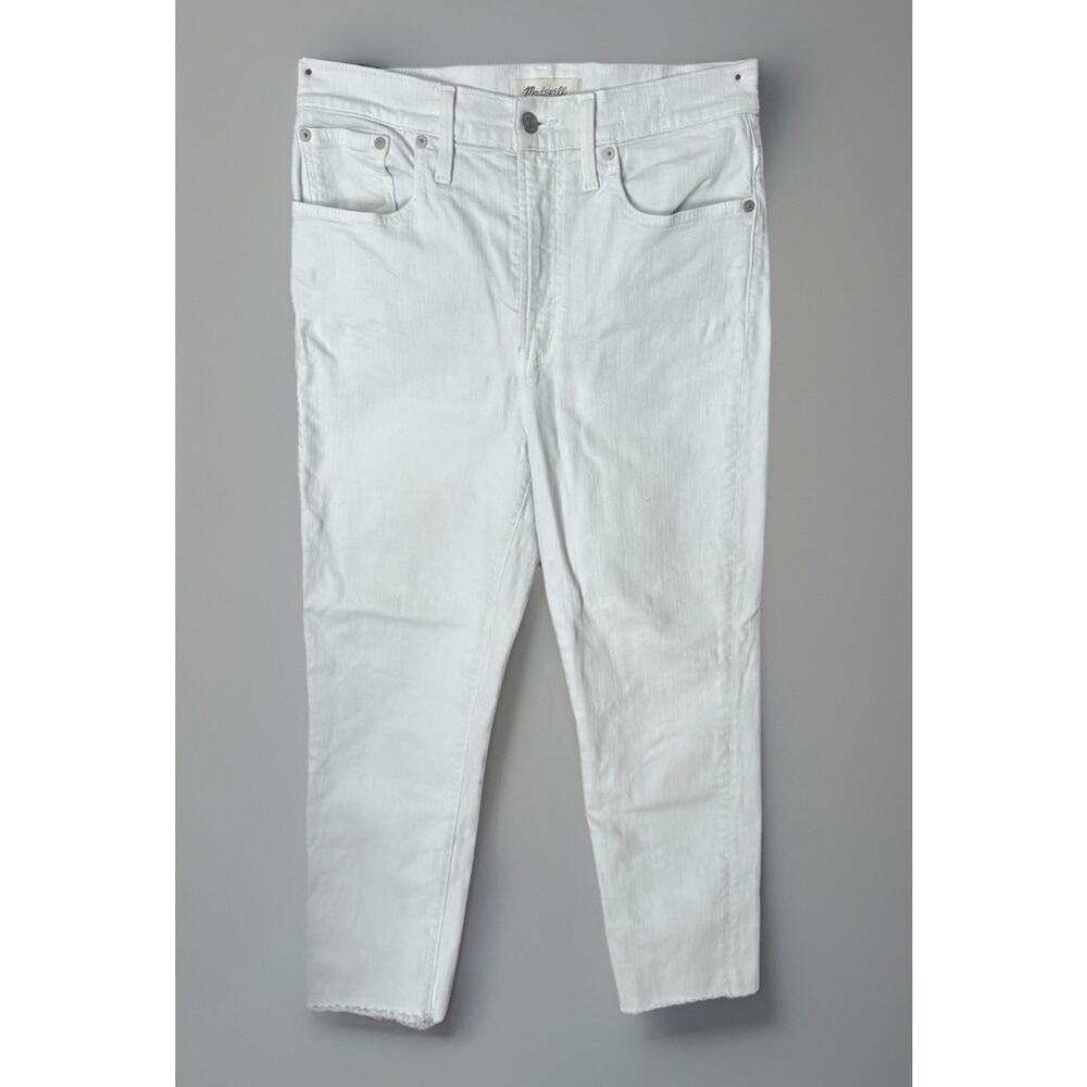 Madewell Wht Denim Crop Jean 29 Preppy Quite Luxury Athleisure Gorpcore